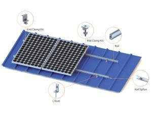 l kurung kaki untuk atap sistem pemasangan surya