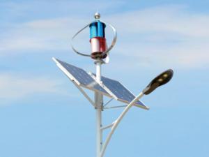 lampu jalan hibrida angin-solar
