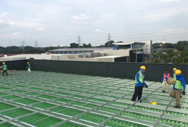 Proyek atap logam hijau 1MW di Malaysia 2020