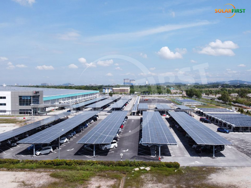 malaysia 1.6mwpbipv proyek carport
