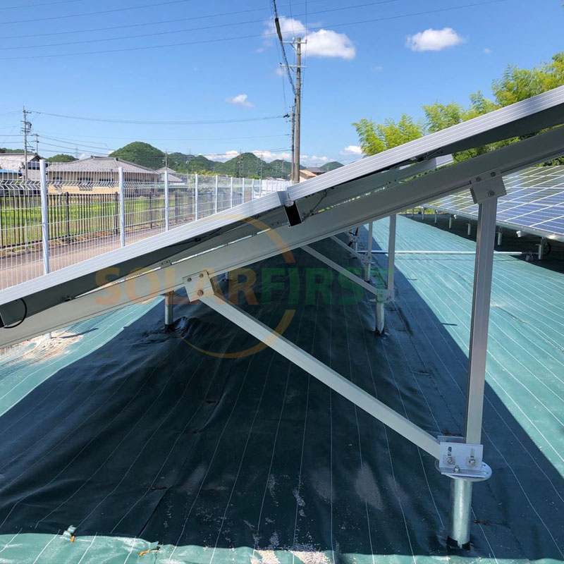 Proyek bracket aluminium paduan tanah 199kw di Jepang 2019
