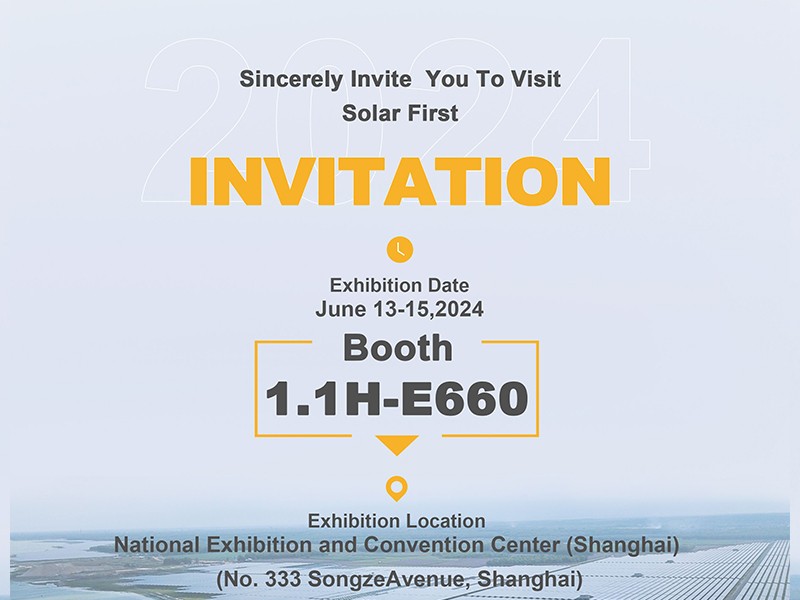 Solar First Group dengan hormat mengundang Anda ke Shanghai SNEC EXPO 2024