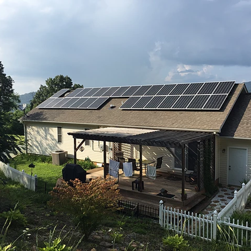 1.05mw proyek atap genteng surya yang berlokasi di Perancis pada tahun 2017